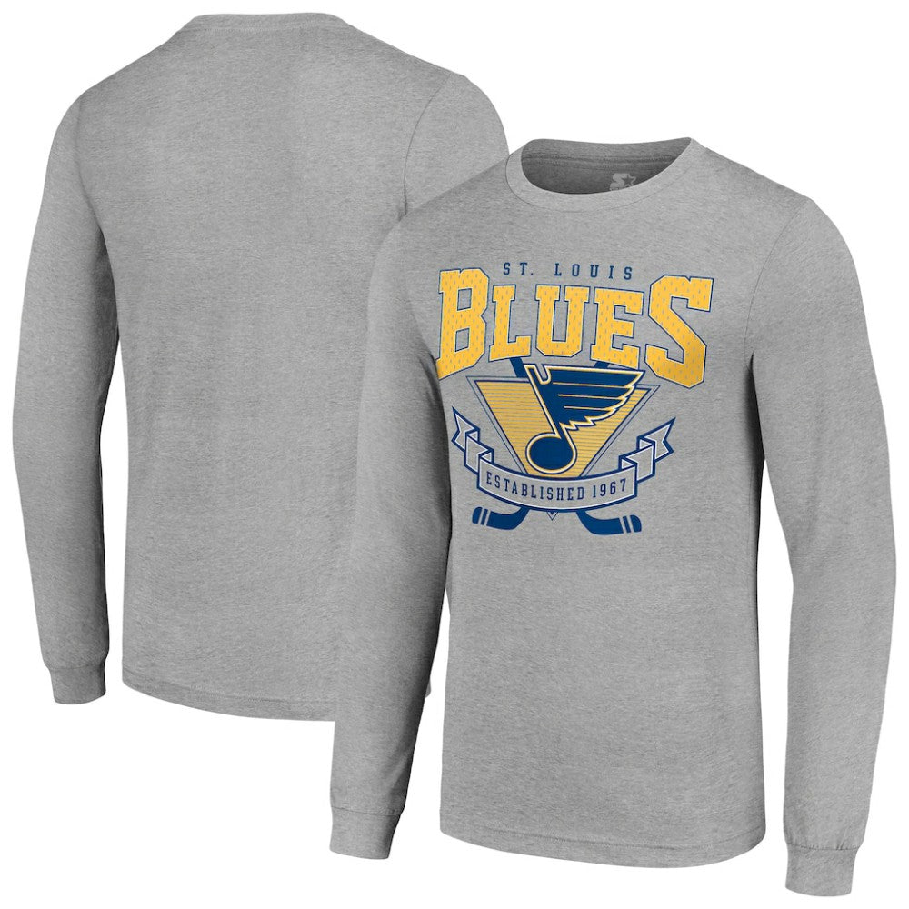 St. Louis Blues Starter '80s Inspired Team Logo Long Sleeve T-Shirt