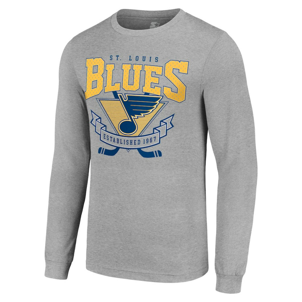 St. Louis Blues Starter '80s Inspired Team Logo Long Sleeve T-Shirt