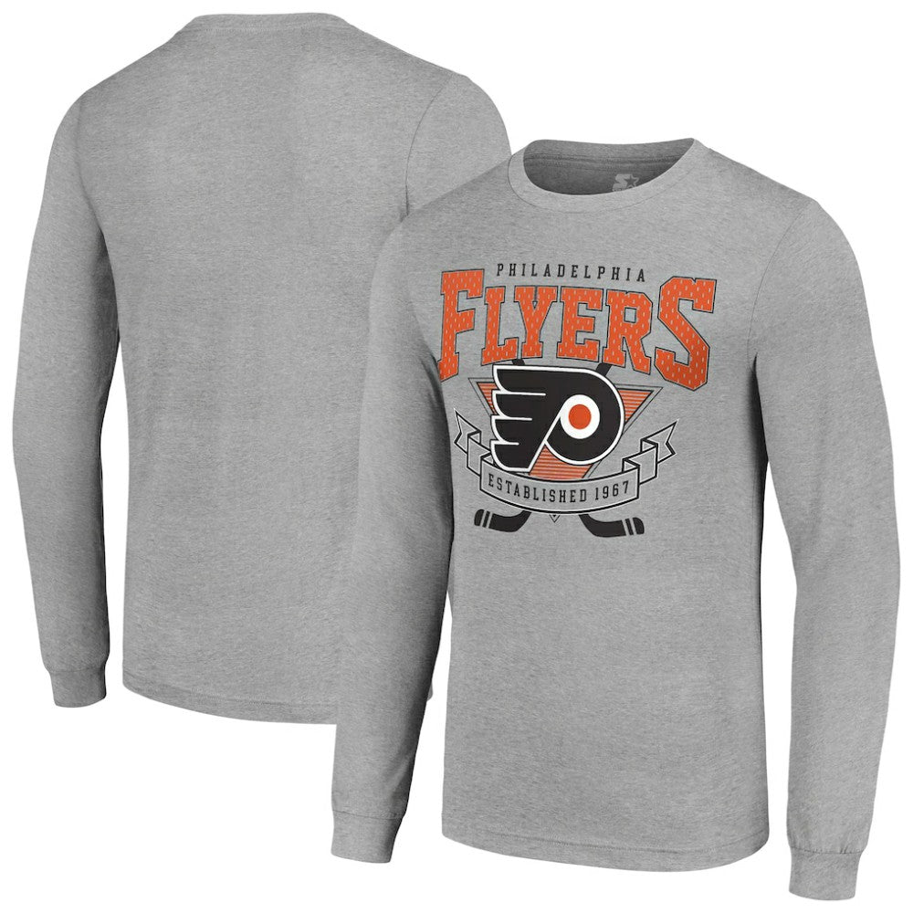 Philadelphia Flyers Starter '80s Inspired Team Logo Long Sleeve T-Shirt