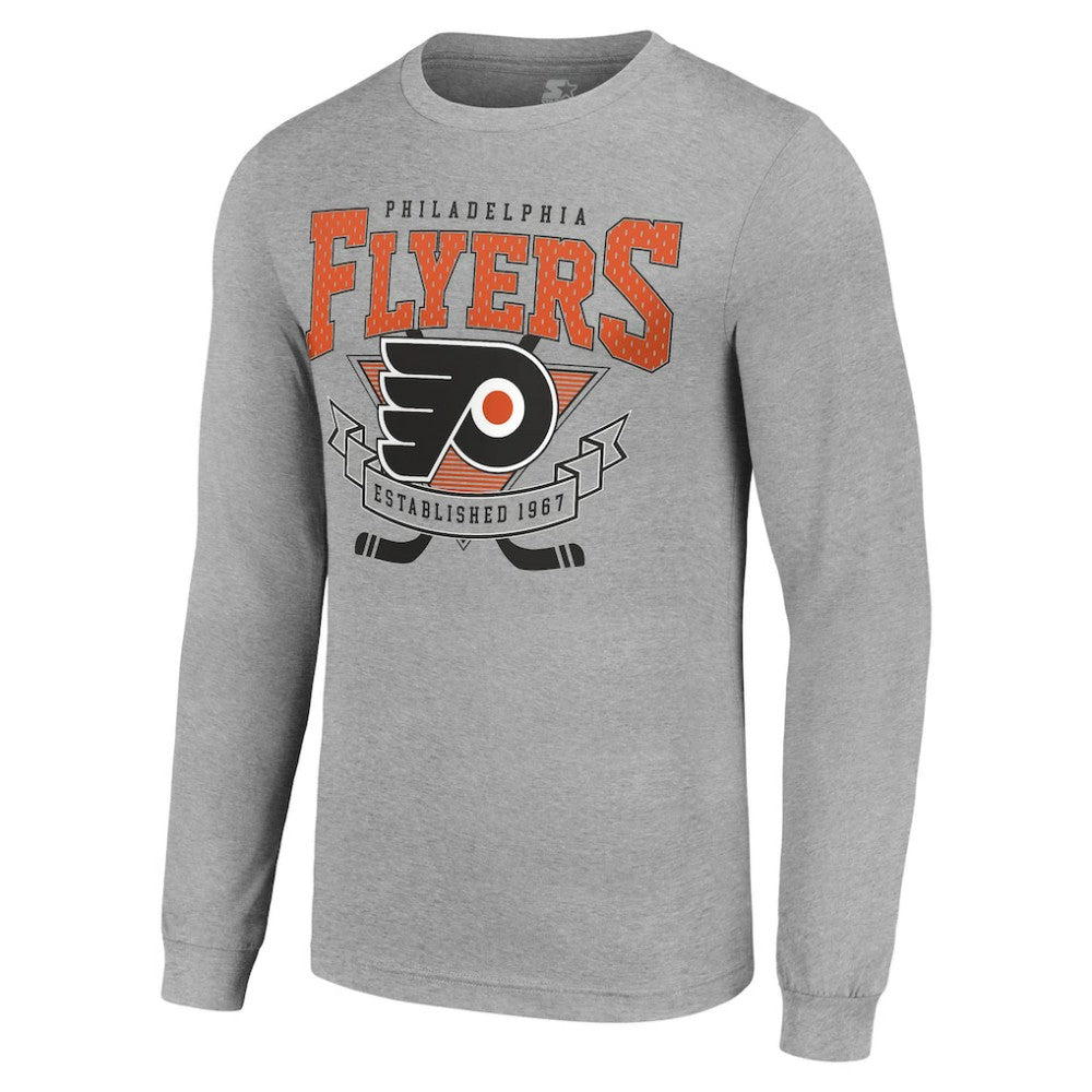Philadelphia Flyers Starter '80s Inspired Team Logo Long Sleeve T-Shirt