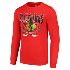 Chicago Blackhawks Starter Team Logo Graphic Long Sleeve T-Shirt