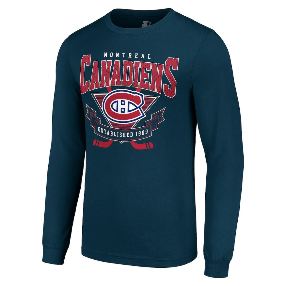 Montreal Canadiens Starter Team Logo Graphic Long Sleeve T-Shirt