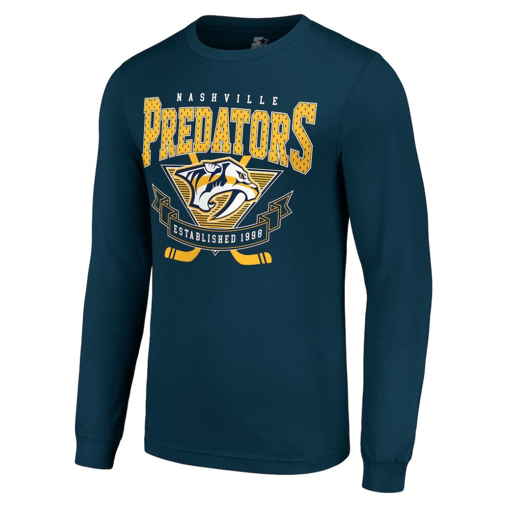 Nashville Predators Starter Team Logo Graphic Long Sleeve T-Shirt