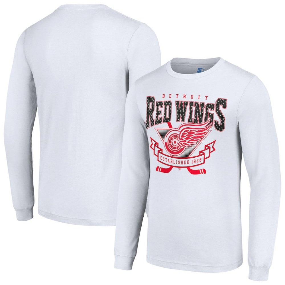 Detroit Red Wings Starter Team Logo Graphic Long Sleeve T-Shirt