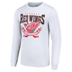 Detroit Red Wings Starter Team Logo Graphic Long Sleeve T-Shirt
