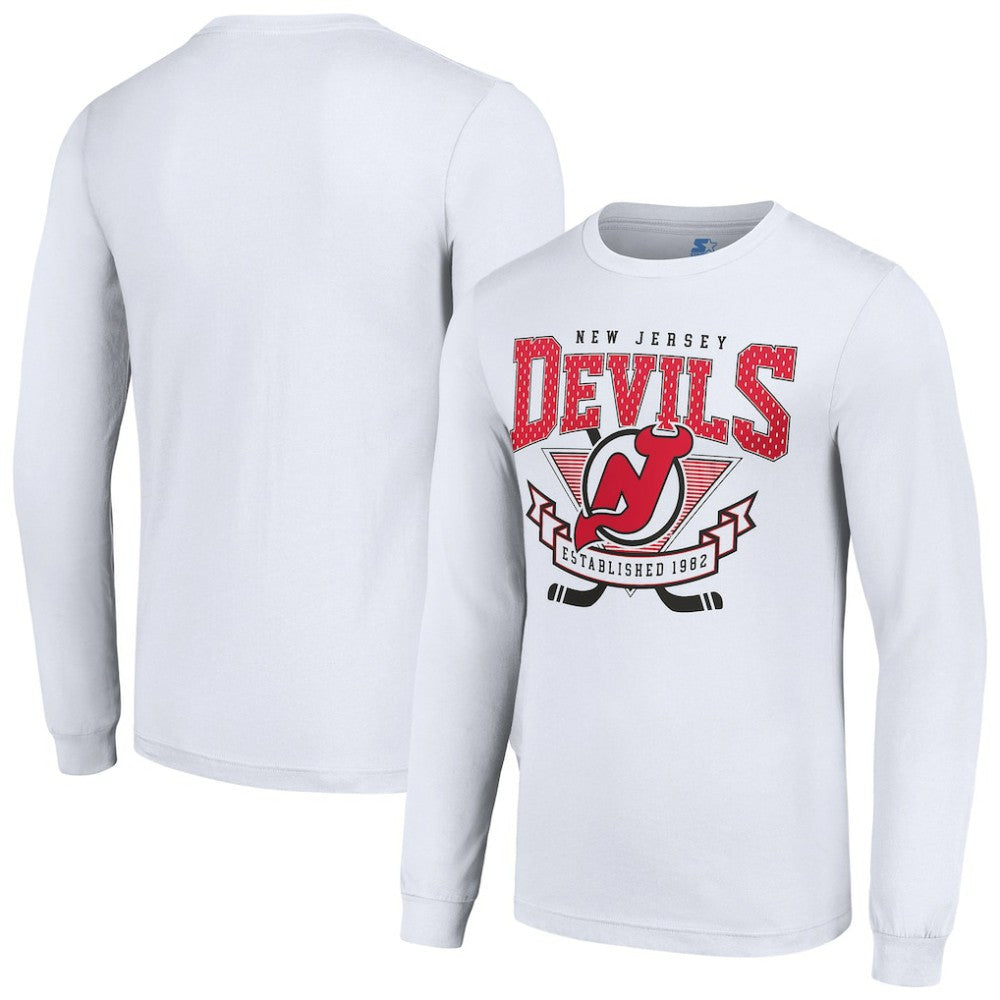 New Jersey Devils Starter Team Logo Graphic Long Sleeve T-Shirt