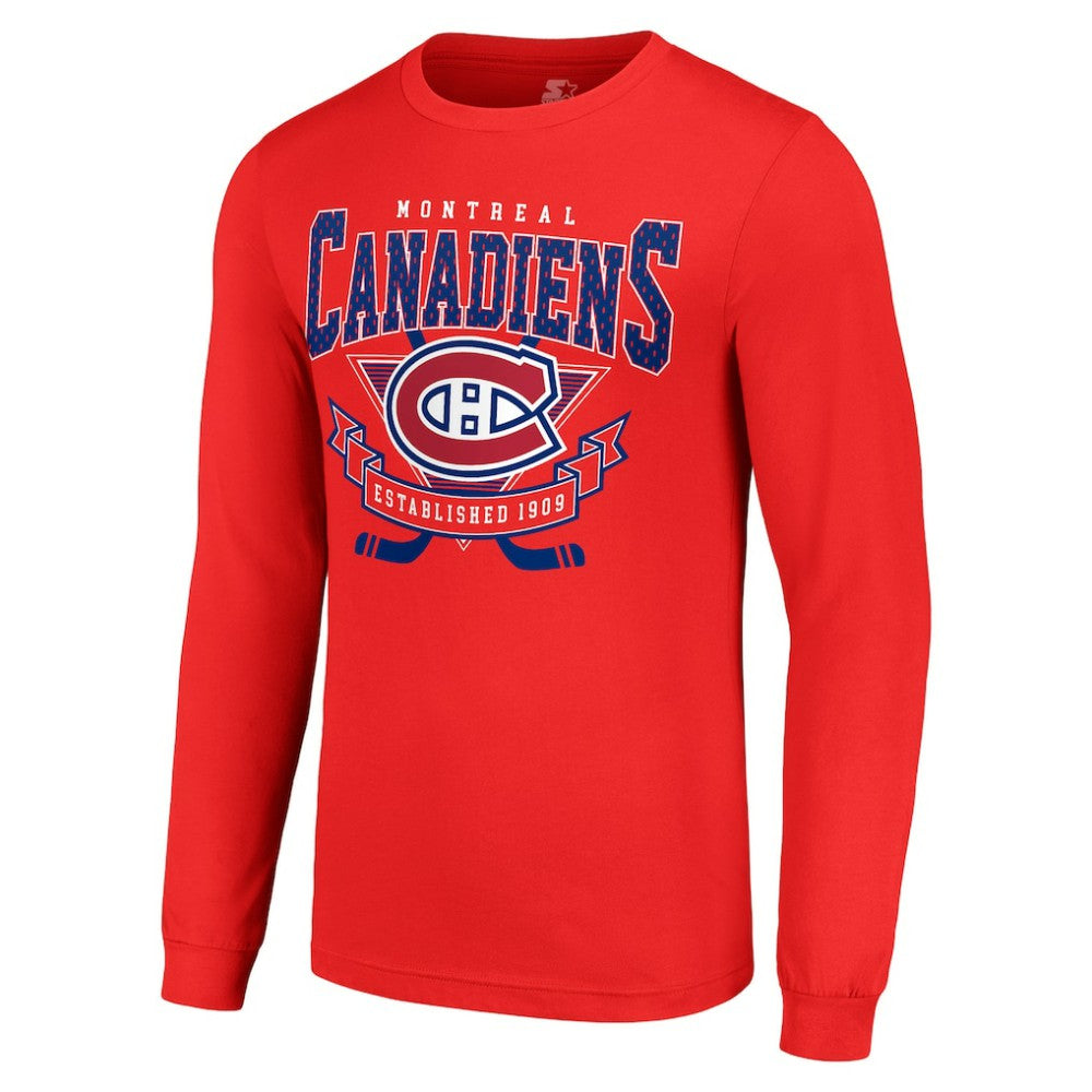 Montreal Canadiens Starter Team Logo Graphic Long Sleeve T-Shirt