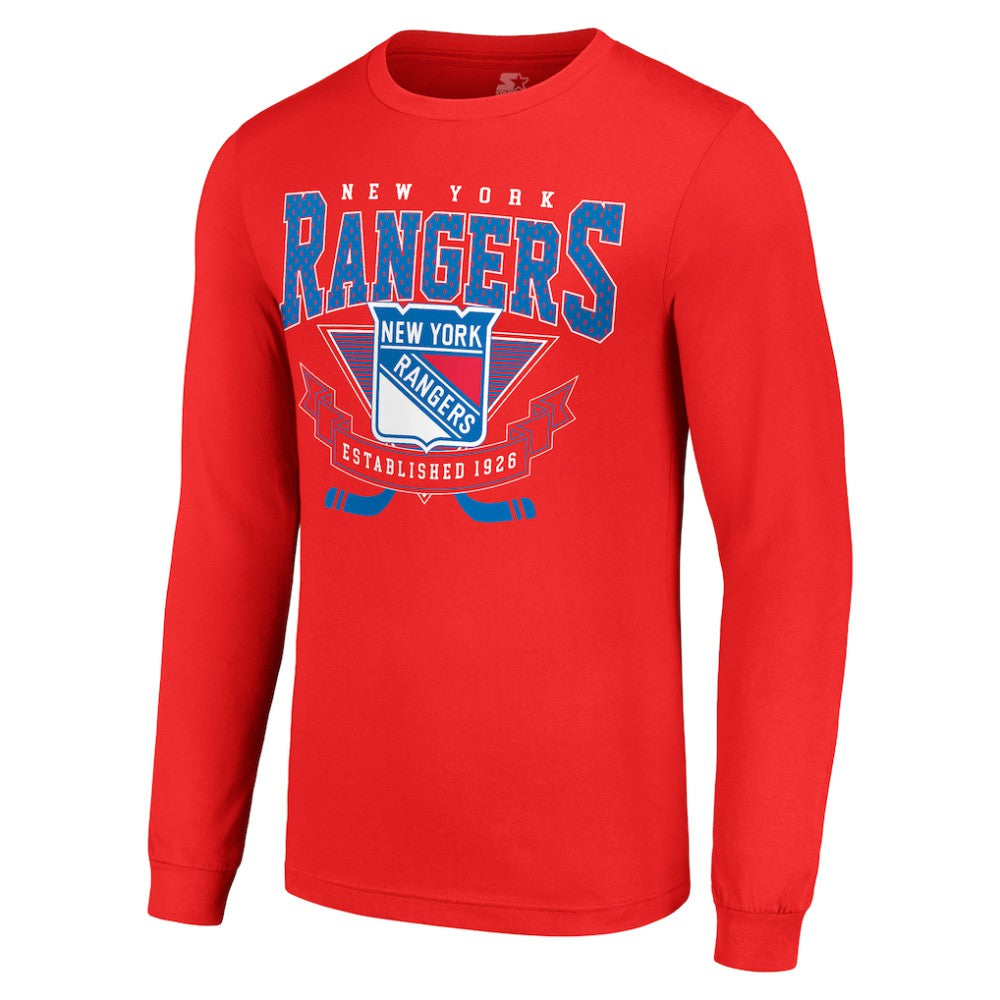 New York Rangers Starter Team Logo Graphic Long Sleeve T-Shirt