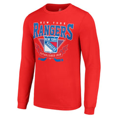 New York Rangers Starter Team Logo Graphic Long Sleeve T-Shirt