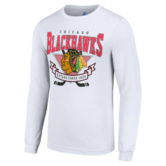 Chicago Blackhawks Starter Team Logo Graphic Long Sleeve T-Shirt