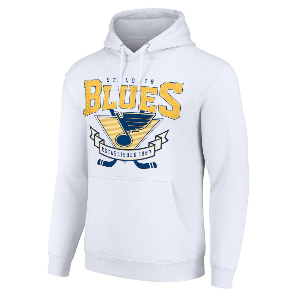 St. Louis Blues Starter Team Logo Graphic Fleece Tri-Blend Pullover Hoodie