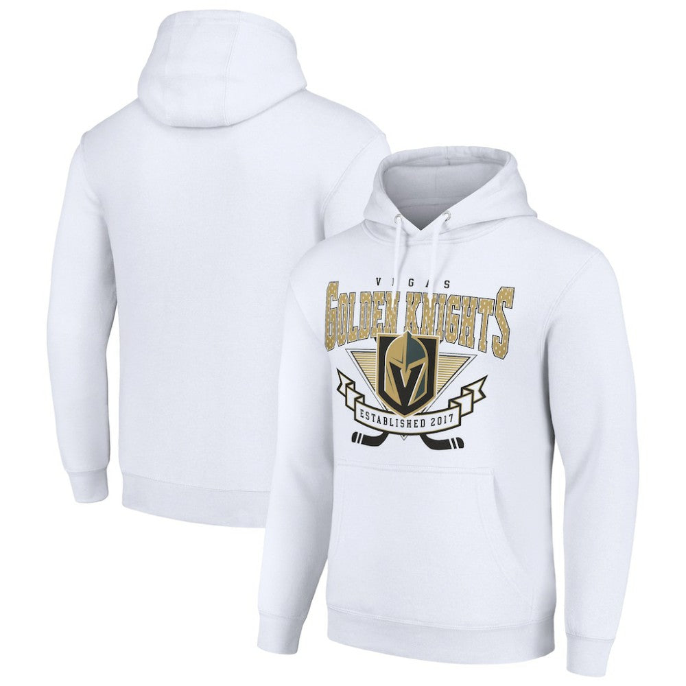 Vegas Golden Knights Starter Team Logo Graphic Fleece Tri-Blend Pullover Hoodie