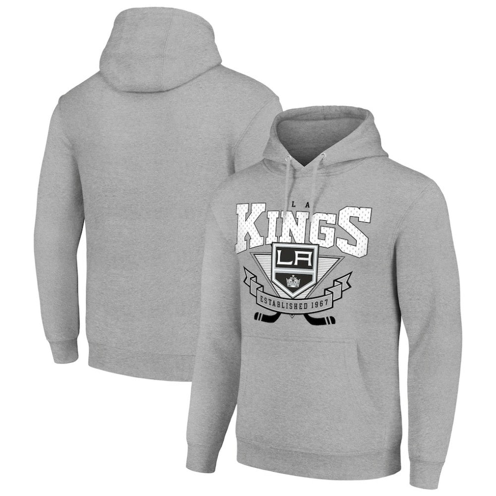 Los Angeles Kings Starter Team Logo Graphic Fleece Tri-Blend Pullover Hoodie