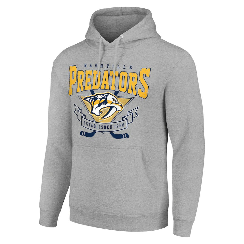 Nashville Predators Starter Team Logo Graphic Fleece Tri-Blend Pullover Hoodie