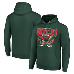 Minnesota Wild Starter Team Logo Graphic Fleece Tri-Blend Pullover Hoodie