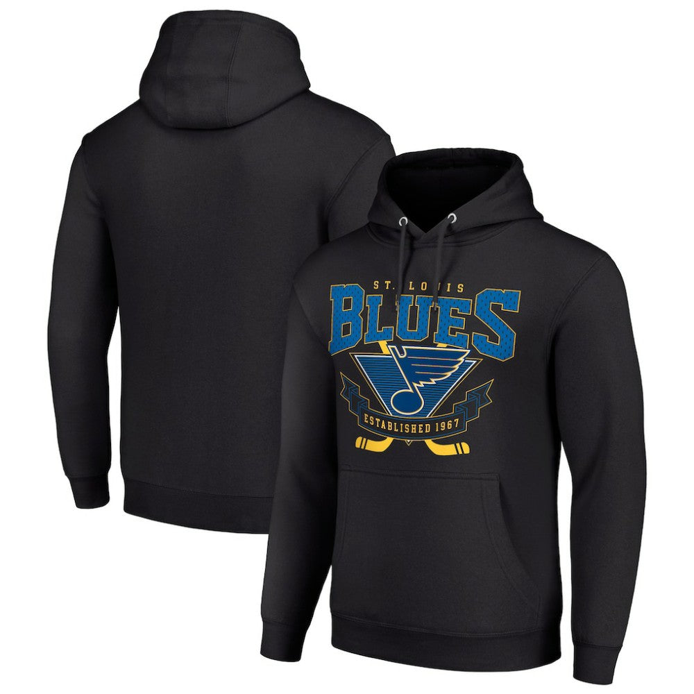St. Louis Blues Starter Team Logo Graphic Fleece Tri-Blend Pullover Hoodie