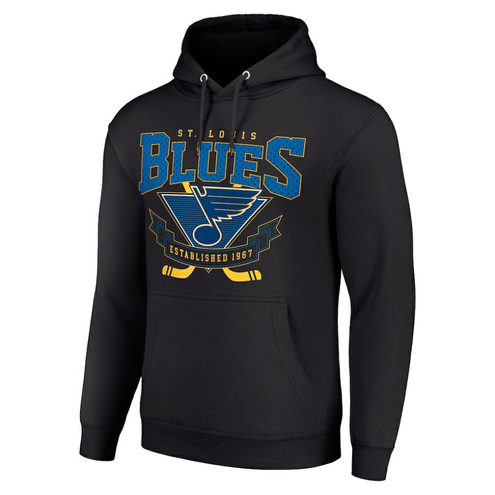 St. Louis Blues Starter Team Logo Graphic Fleece Tri-Blend Pullover Hoodie