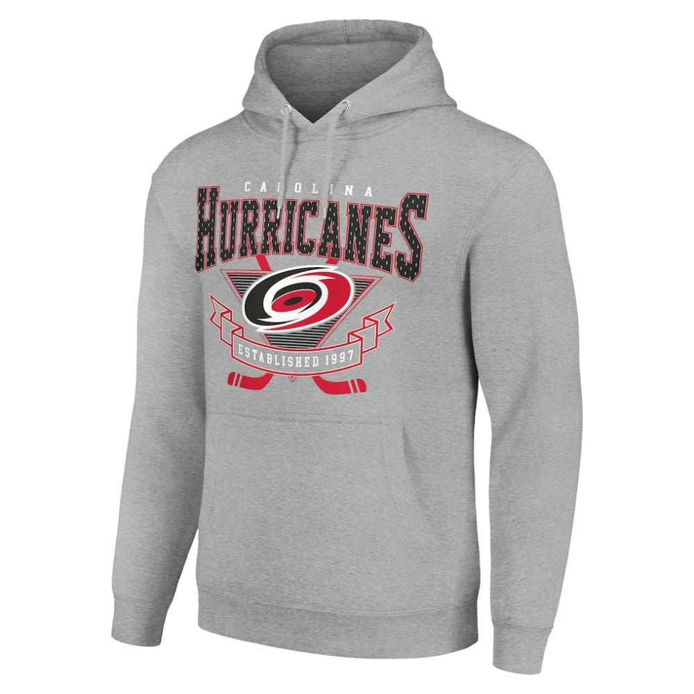 Carolina Hurricanes Starter Team Logo Graphic Fleece Tri-Blend Pullover Hoodie