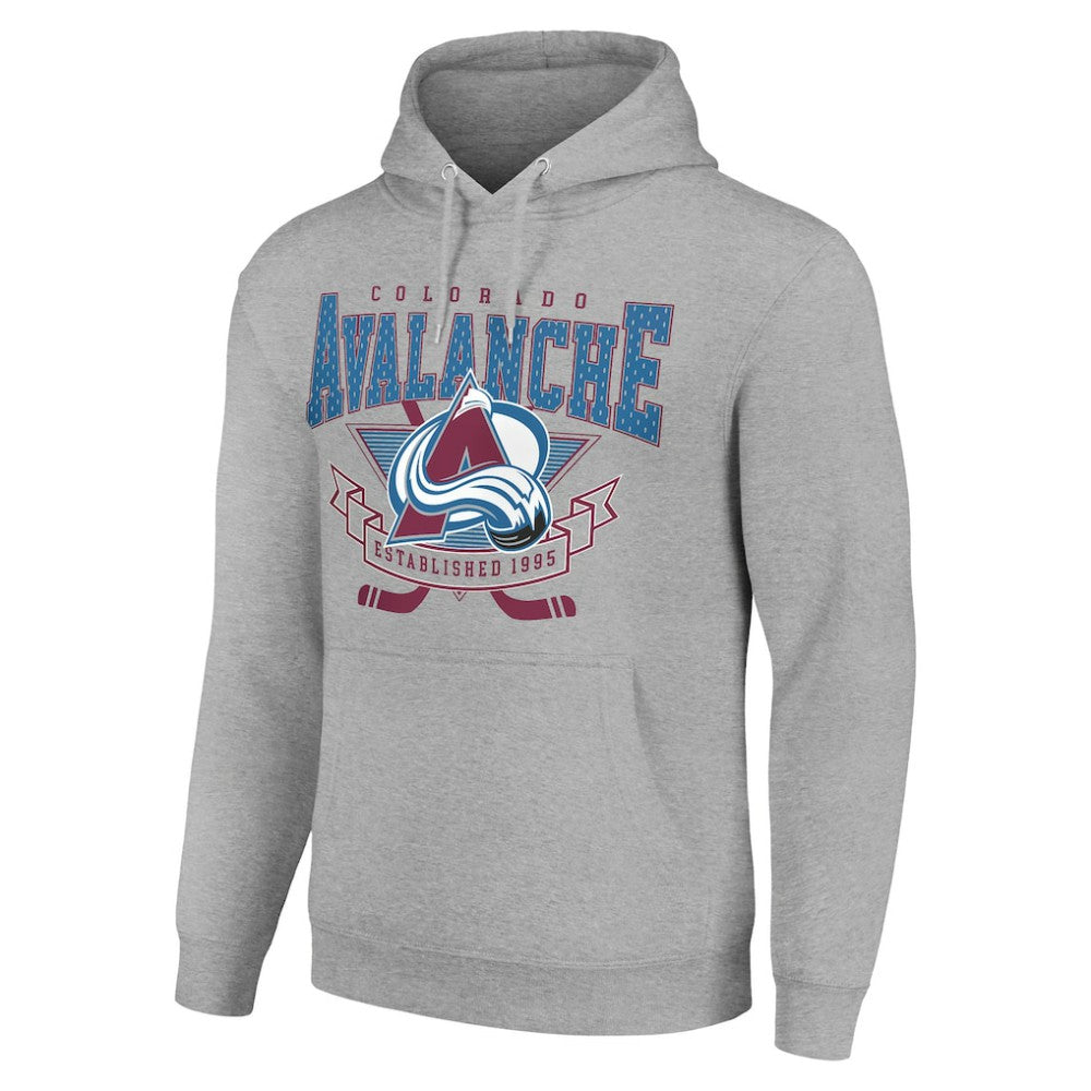 Colorado Avalanche Starter Team Logo Graphic Fleece Tri-Blend Pullover Hoodie