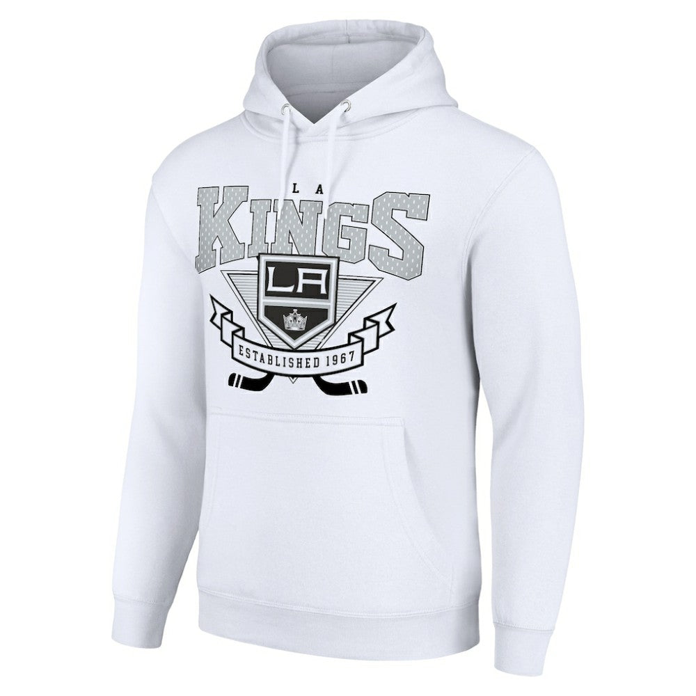 Los Angeles Kings Starter Team Logo Graphic Fleece Tri-Blend Pullover Hoodie