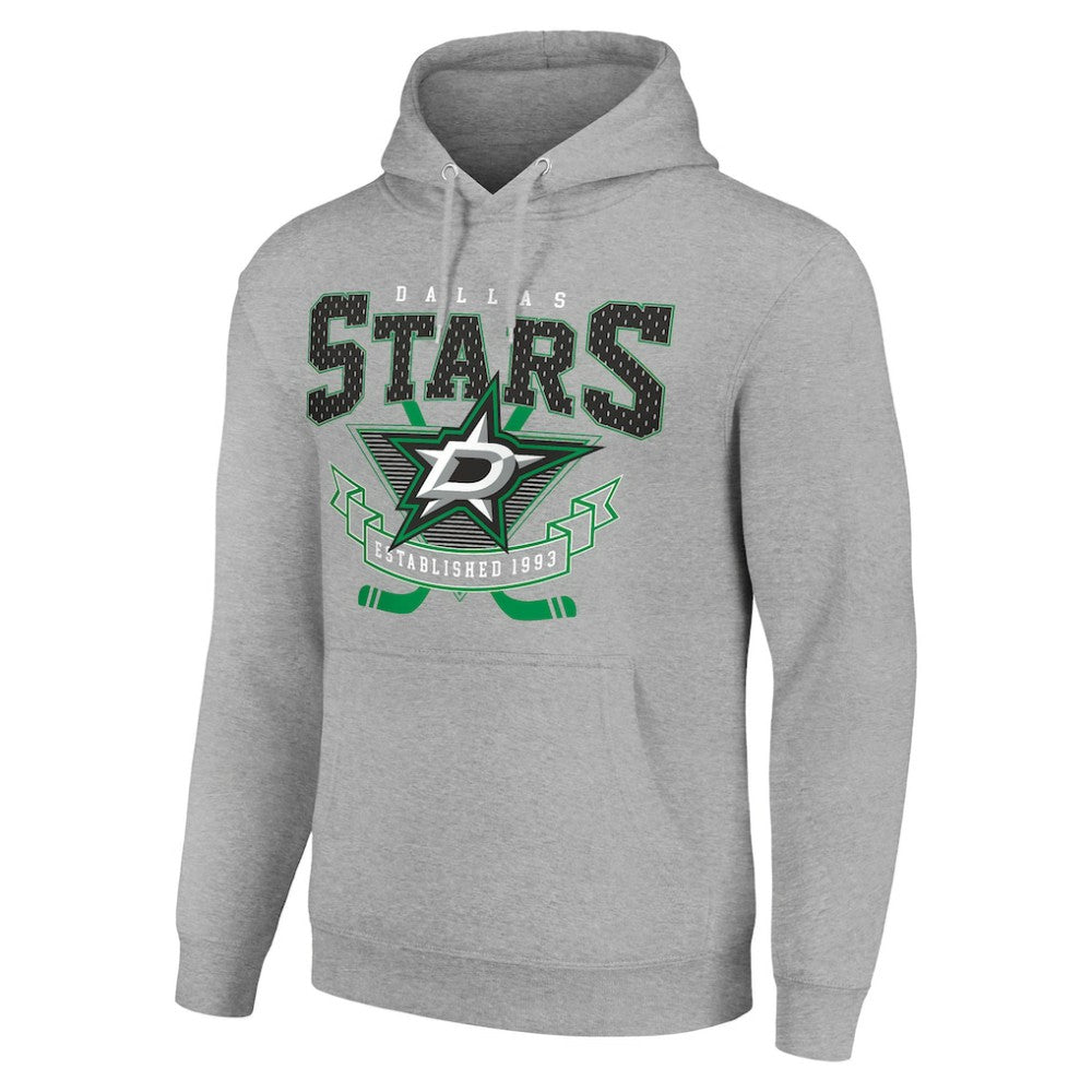 Dallas Stars Starter Team Logo Graphic Fleece Tri-Blend Pullover Hoodie
