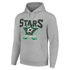 Dallas Stars Starter Team Logo Graphic Fleece Tri-Blend Pullover Hoodie