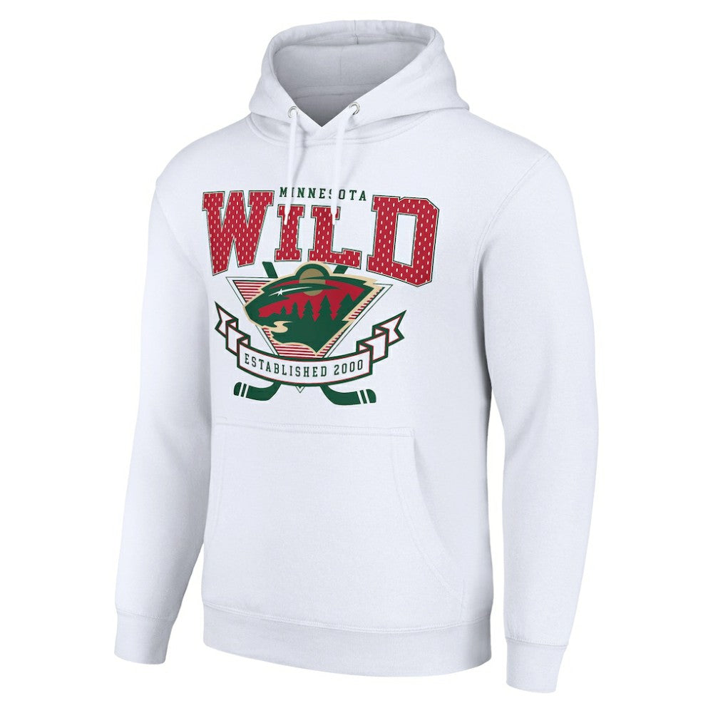 Minnesota Wild Starter Team Logo Graphic Fleece Tri-Blend Pullover Hoodie