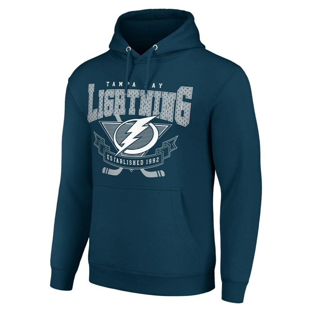 Tampa Bay Lightning Starter Team Logo Graphic Fleece Tri-Blend Pullover Hoodie