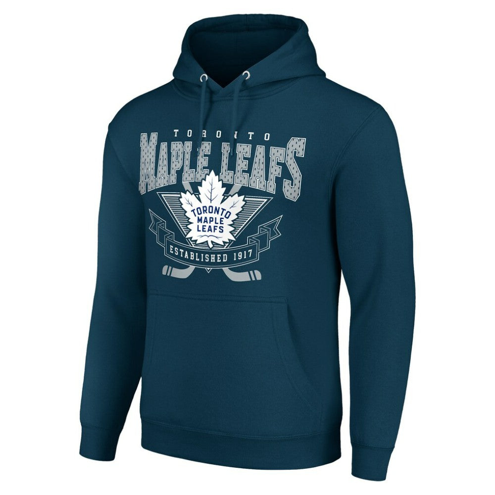 Toronto Maple Leafs Starter Team Logo Graphic Fleece Tri-Blend Pullover Hoodie