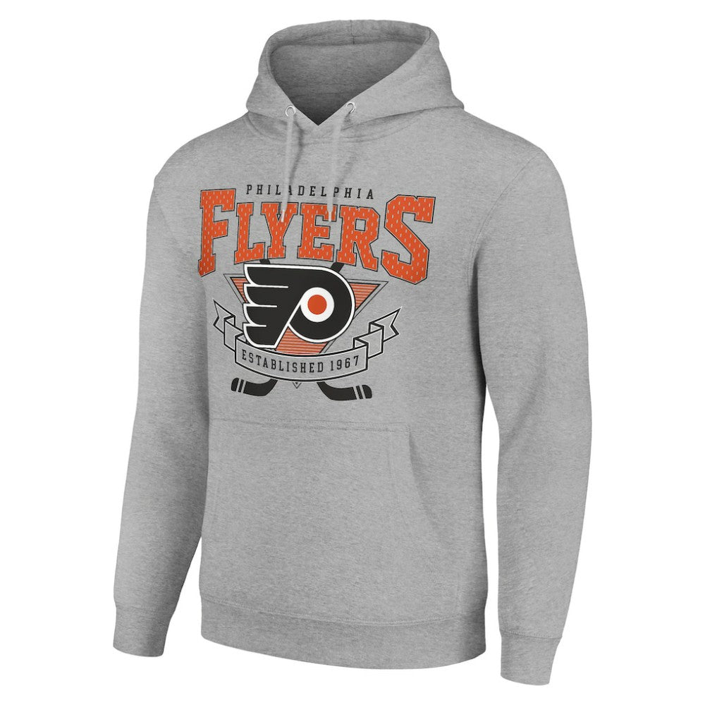 Philadelphia Flyers Starter Team Logo Graphic Fleece Tri-Blend Pullover Hoodie