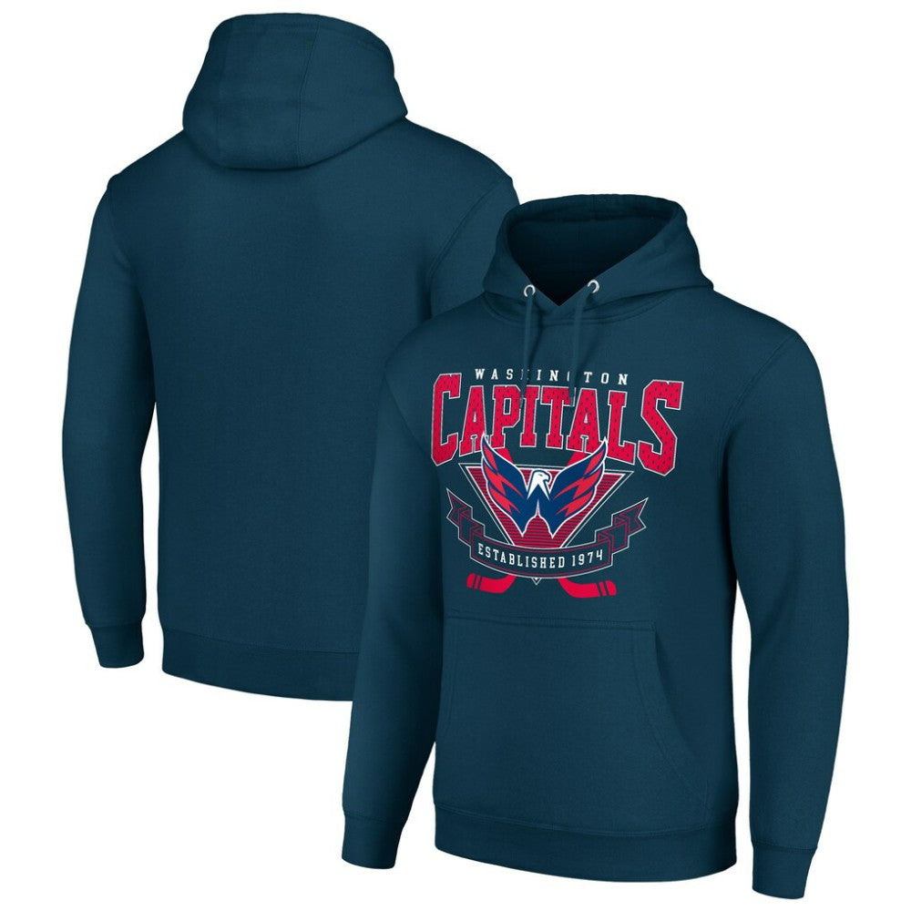 Washington Capitals Starter Team Logo Graphic Fleece Tri-Blend Pullover Hoodie