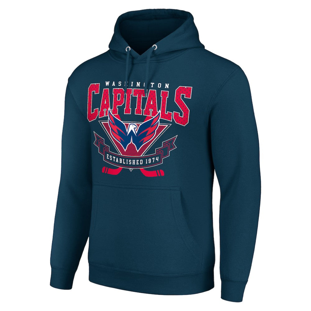 Washington Capitals Starter Team Logo Graphic Fleece Tri-Blend Pullover Hoodie