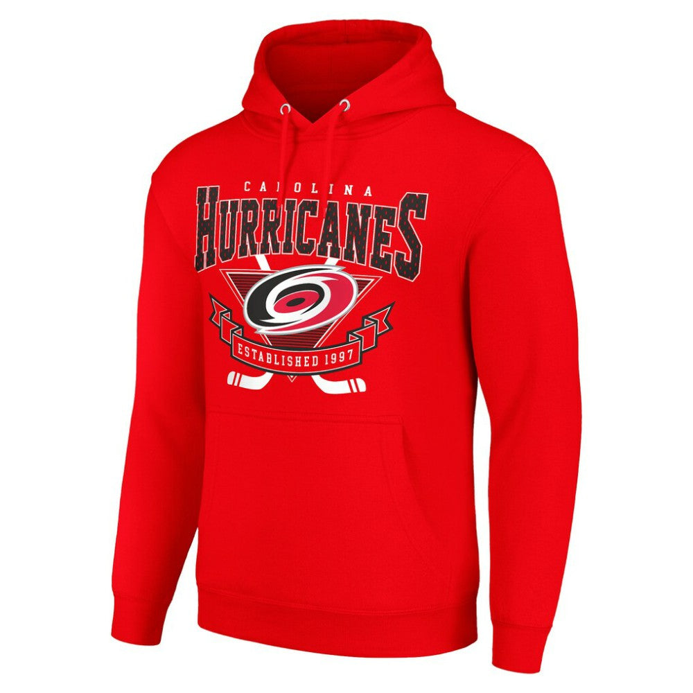 Carolina Hurricanes Starter Team Logo Graphic Fleece Tri-Blend Pullover Hoodie