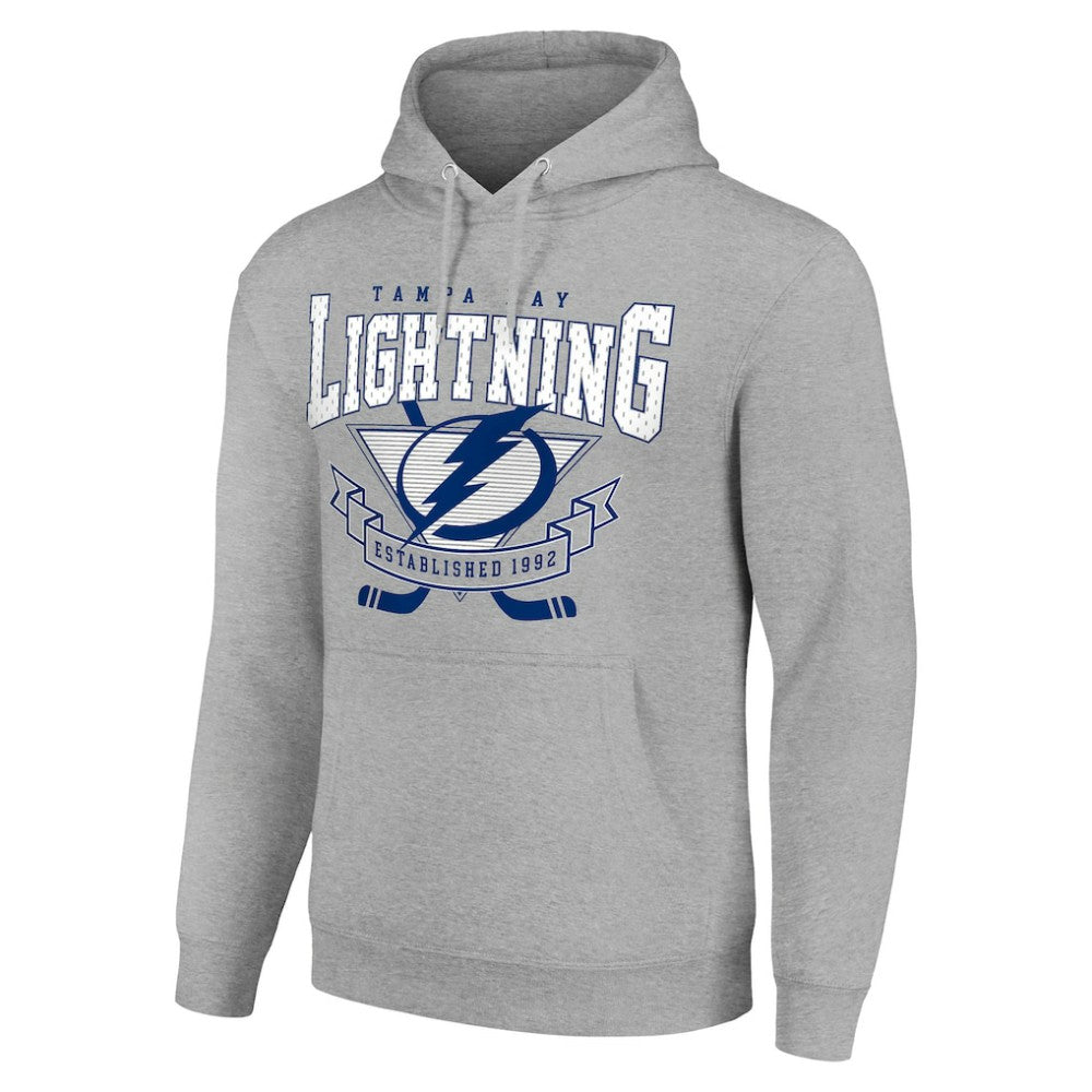 Tampa Bay Lightning Starter Team Logo Graphic Fleece Tri-Blend Pullover Hoodie