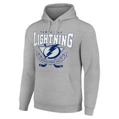 Tampa Bay Lightning Starter Team Logo Graphic Fleece Tri-Blend Pullover Hoodie