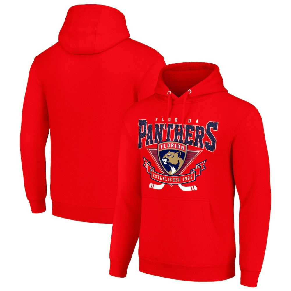 Florida Panthers Starter Team Logo Graphic Fleece Tri-Blend Pullover Hoodie