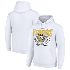 Pittsburgh Penguins Starter Team Logo Graphic Fleece Tri-Blend Pullover Hoodie