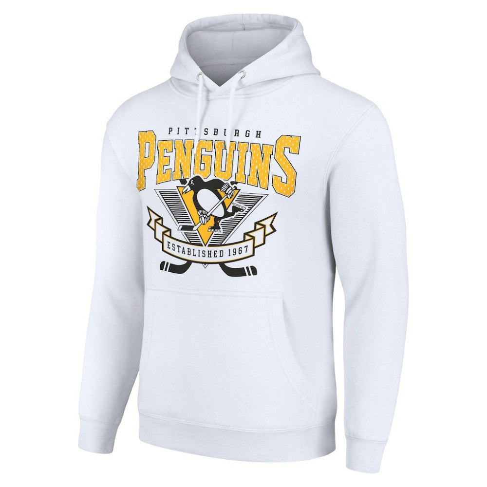 Pittsburgh Penguins Starter Team Logo Graphic Fleece Tri-Blend Pullover Hoodie