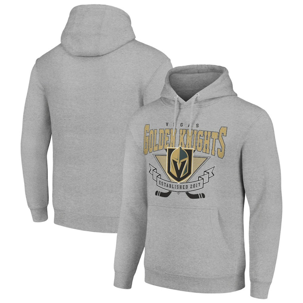 Vegas Golden Knights Starter Team Logo Graphic Fleece Tri-Blend Pullover Hoodie