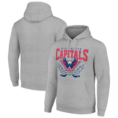 Washington Capitals Starter Team Logo Graphic Fleece Tri-Blend Pullover Hoodie