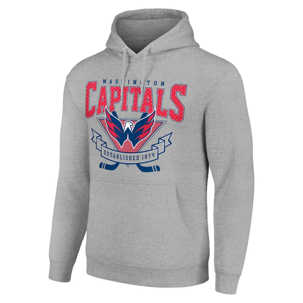 Washington Capitals Starter Team Logo Graphic Fleece Tri-Blend Pullover Hoodie