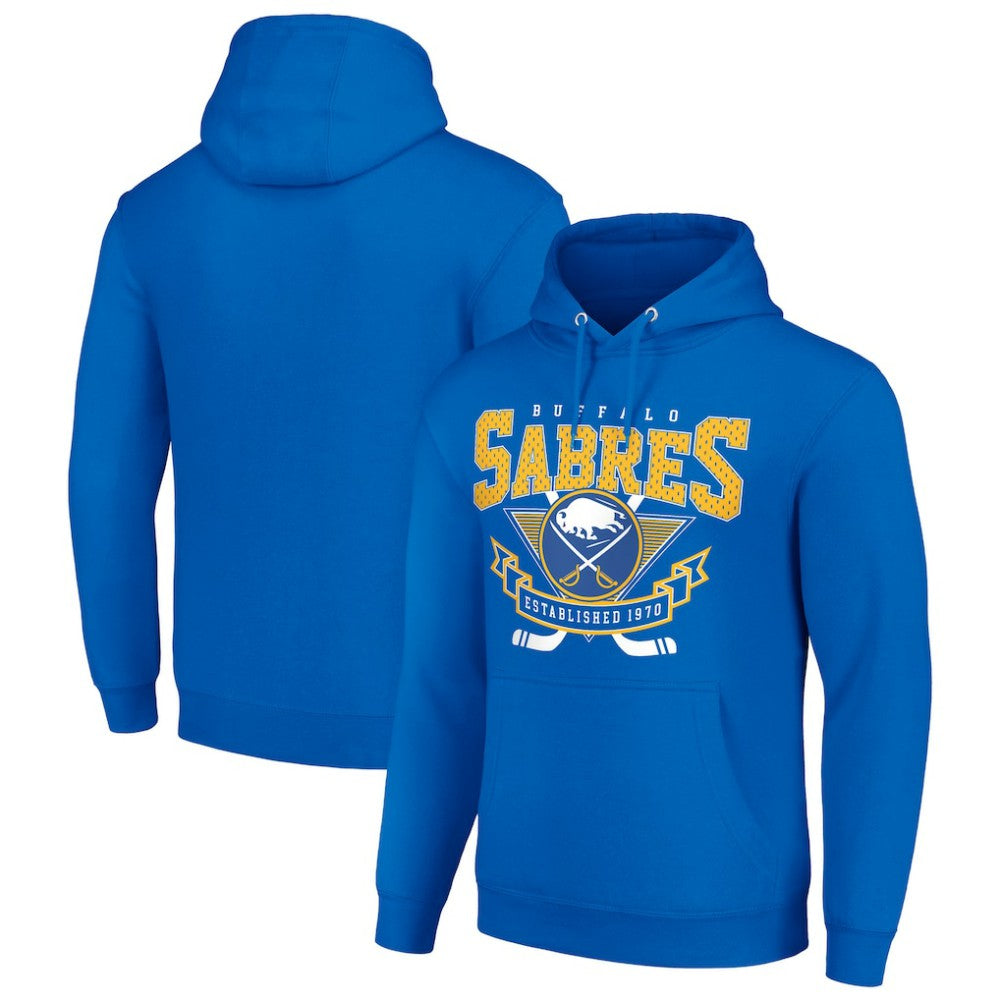 Buffalo Sabres Starter Team Logo Graphic Fleece Tri-Blend Pullover Hoodie