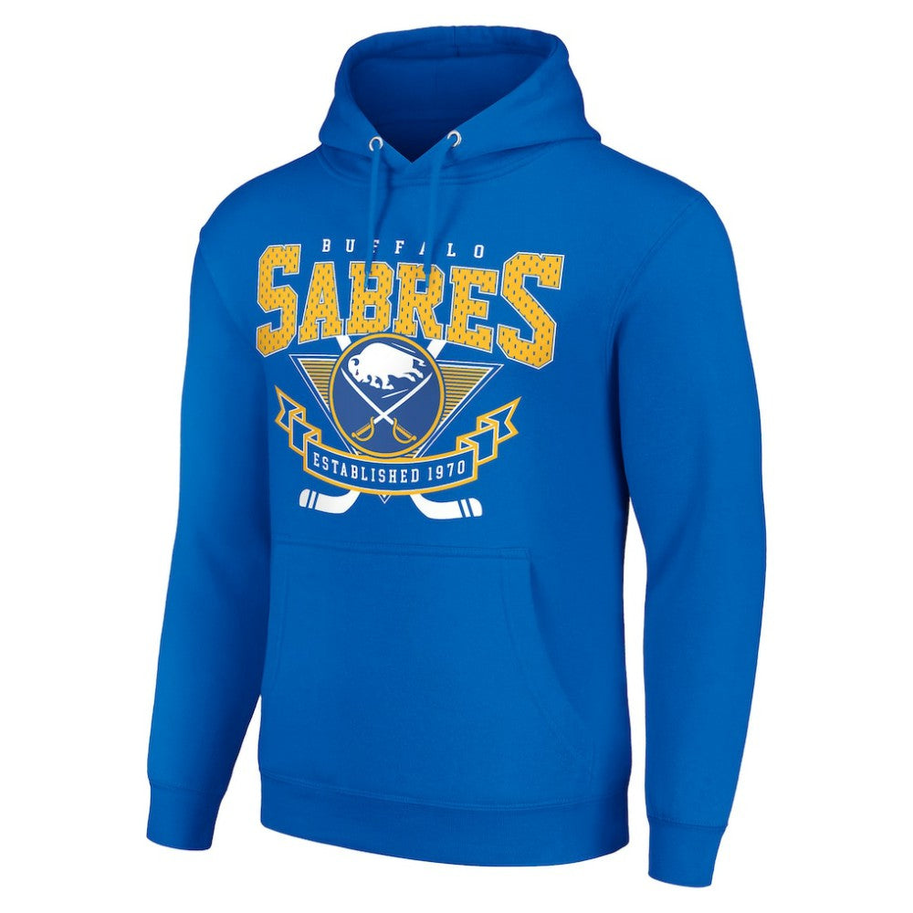 Buffalo Sabres Starter Team Logo Graphic Fleece Tri-Blend Pullover Hoodie