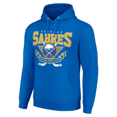Buffalo Sabres Starter Team Logo Graphic Fleece Tri-Blend Pullover Hoodie