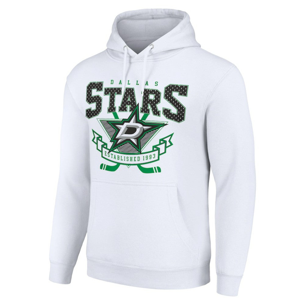 Dallas Stars Starter Team Logo Graphic Fleece Tri-Blend Pullover Hoodie