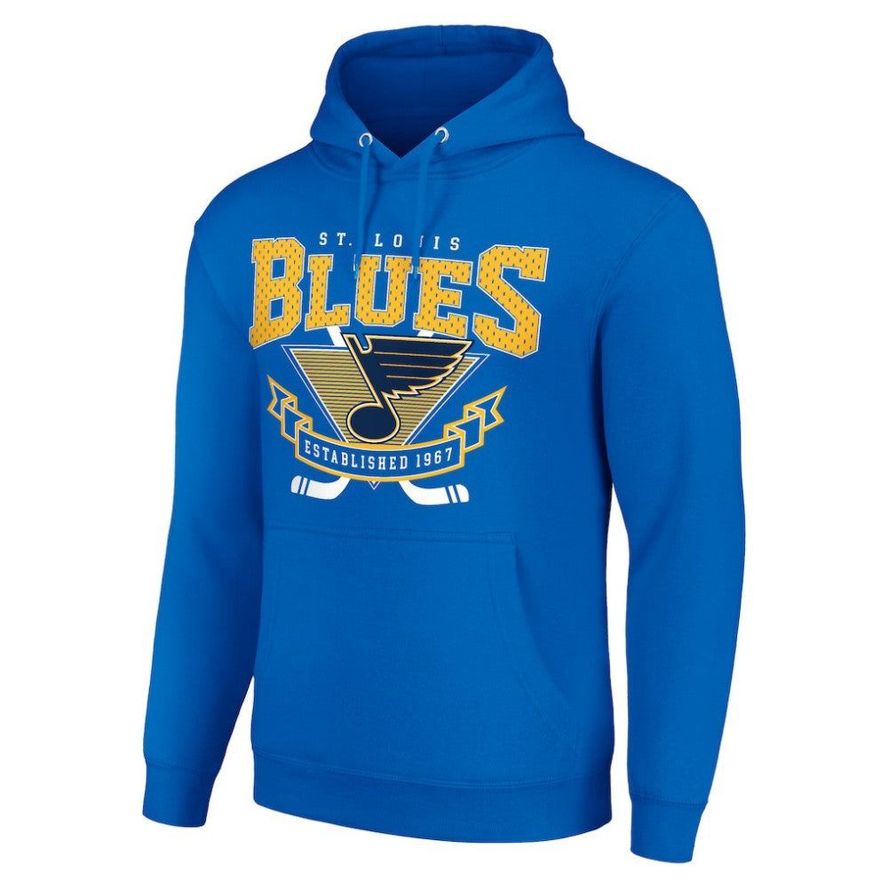 St. Louis Blues Starter Team Logo Graphic Fleece Tri-Blend Pullover Hoodie