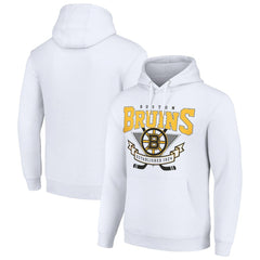 Boston Bruins Starter Team Logo Graphic Fleece Tri-Blend Pullover Hoodie