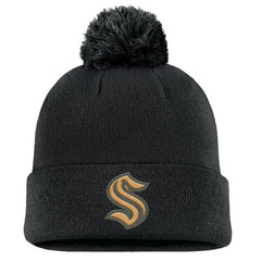 Seattle Kraken Fanatics Military Appreciation Cuffed Knit Hat with Pom