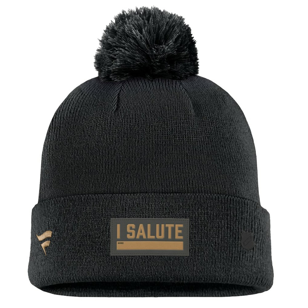 Seattle Kraken Fanatics Military Appreciation Cuffed Knit Hat with Pom