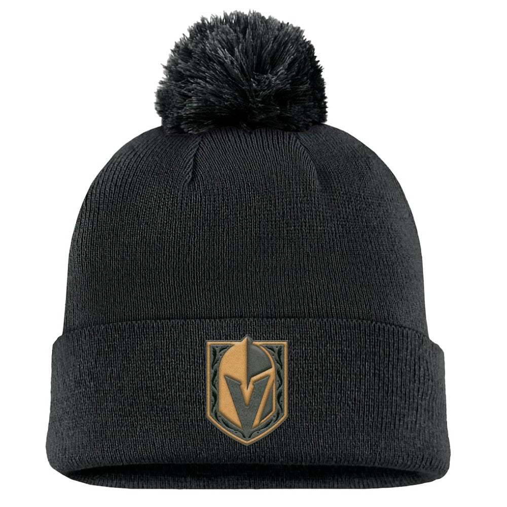 Vegas Golden Knights Fanatics Military Appreciation Cuffed Knit Hat with Pom